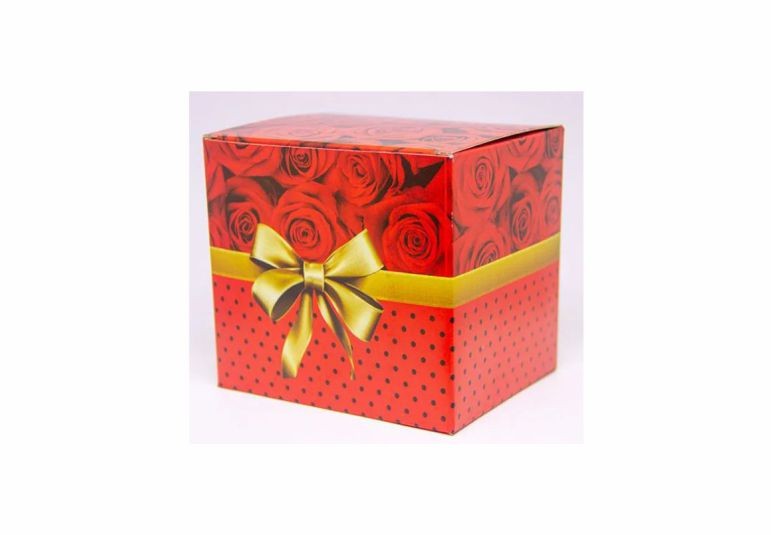 Caixa para 1 Caneca - Rosas Vermelha - Sem Personalização