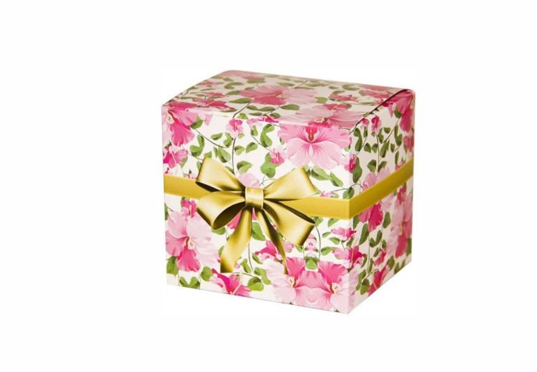 Caixa para 1 Caneca - Floral Rosa - Sem Personalização