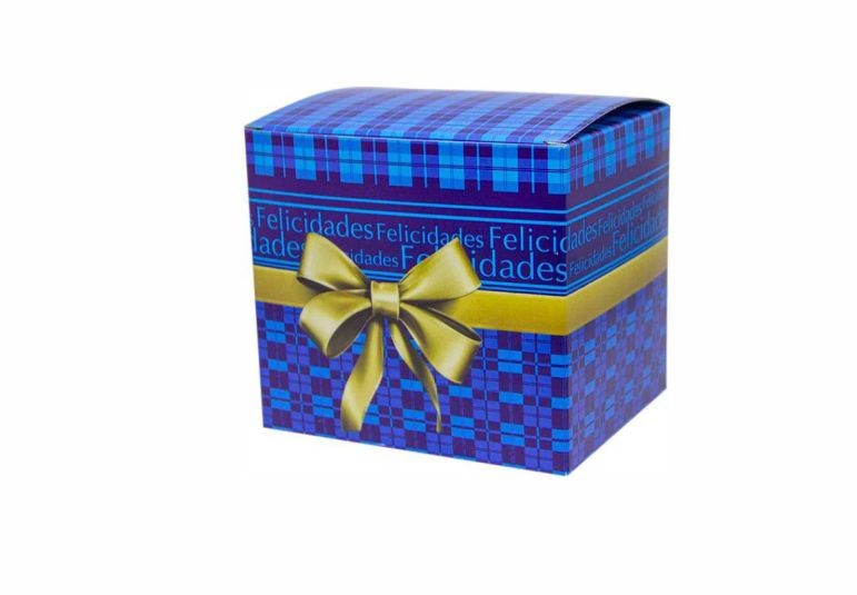 Caixa para 1 Caneca - Azul - Sem Personalização