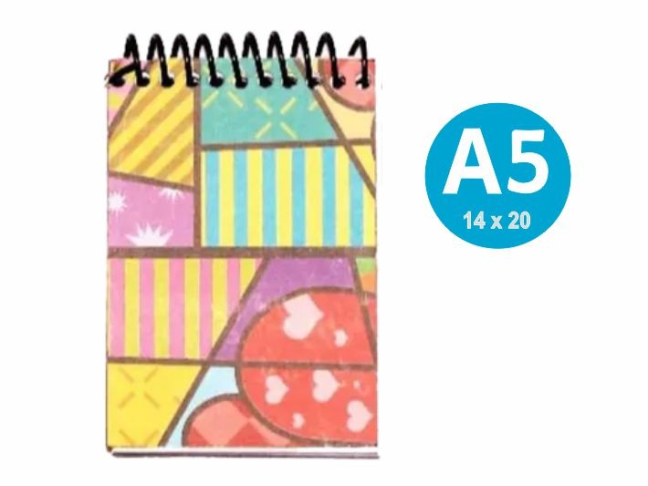 BLOCO DE ANOTAÇÕES -14x20cm - A5 - Polaseal - Personalizada